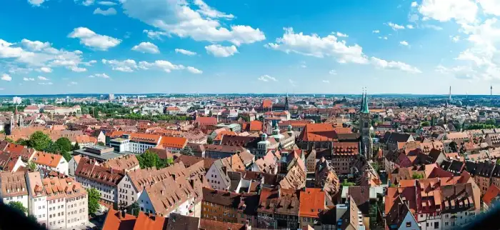 Nürnberg, Ausschnitt aus dem Einsatzgebiet